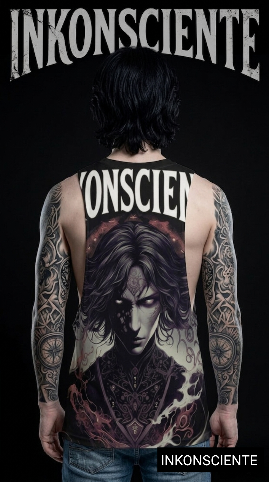All-Over Print Men's O-neck Long Tank Top