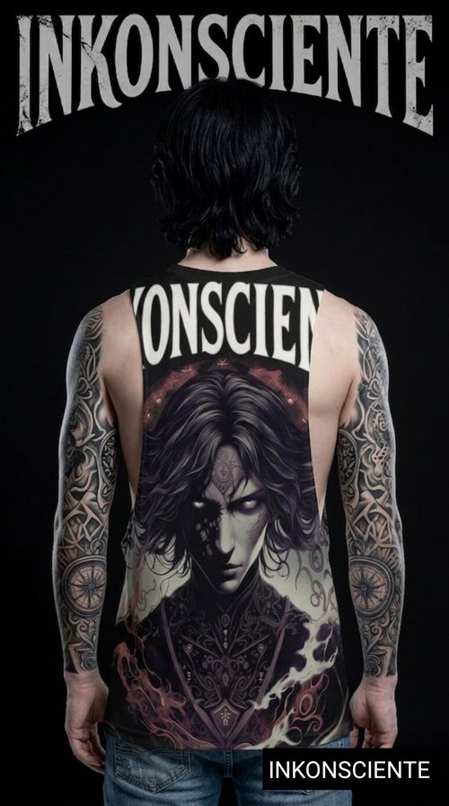 All-Over Print Men's O-neck Long Tank Top