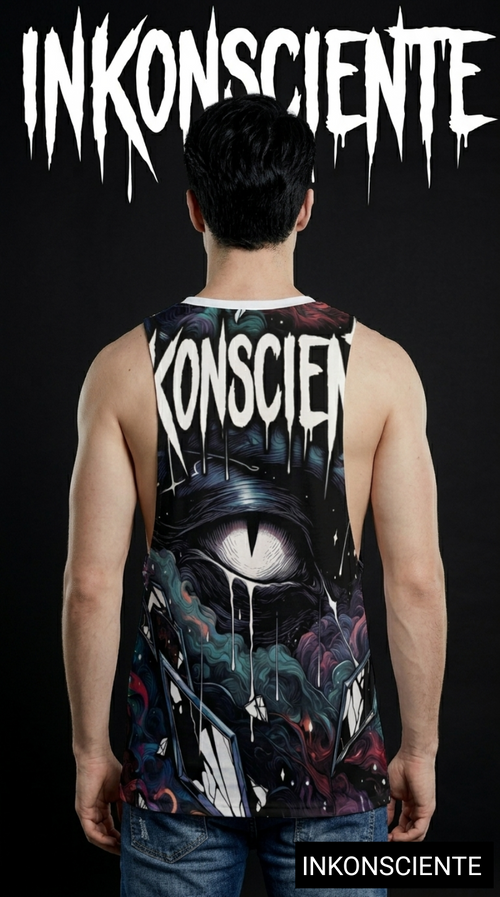 All-Over Print Men's O-neck Long Tank Top
